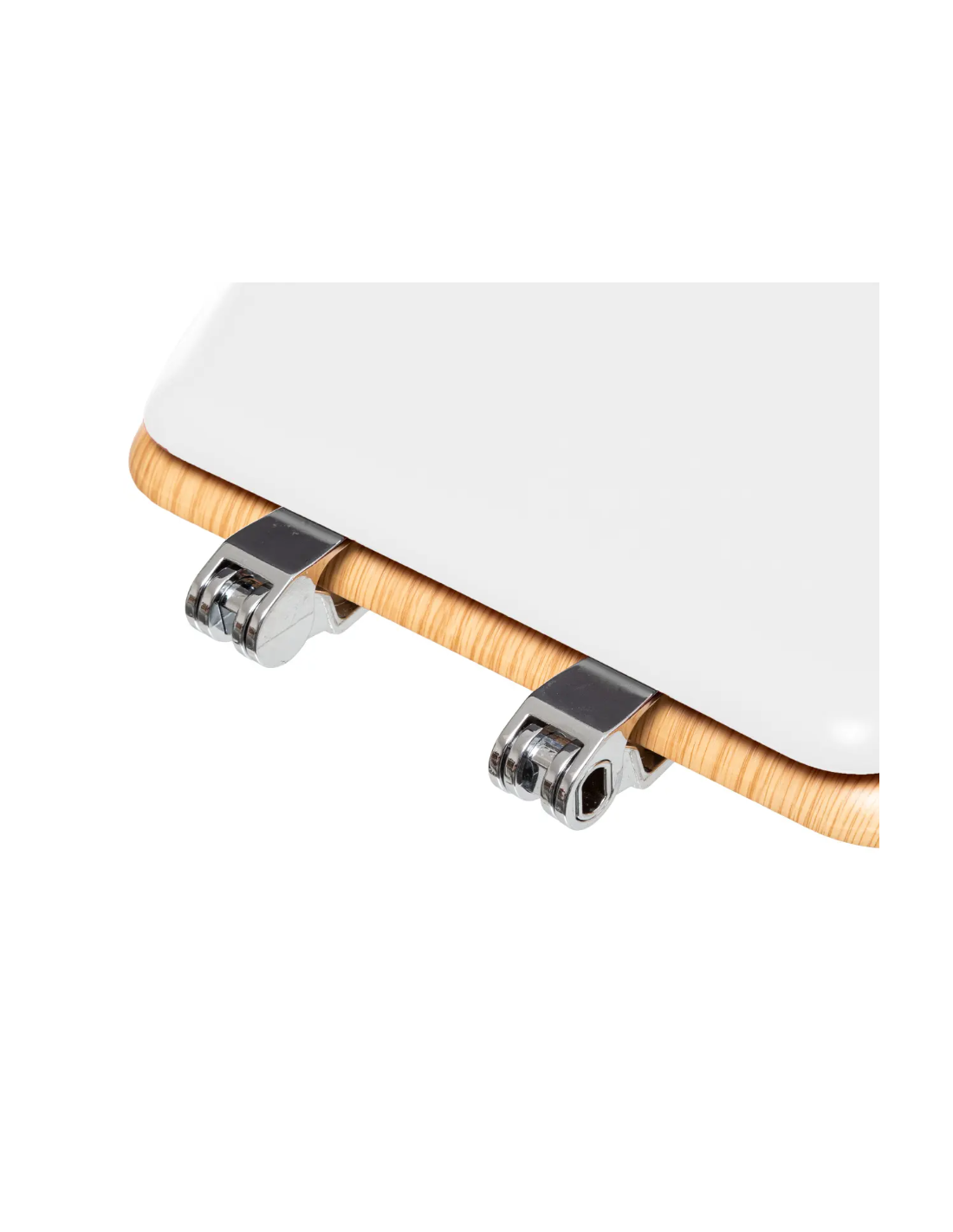 SEDILE WC LEGNO C/COP BIANCO 36X47CM su TreG Ingrosso