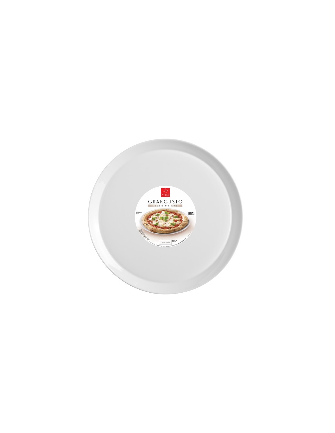 GRANGUSTO PIATTO PIZZA 33,5CM BORMIOLI ROCCO su TreG Ingrosso