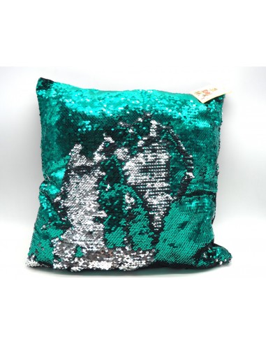 CUSCINO 28597 40X40CM VERDE C/PAILETTES su TreG Ingrosso