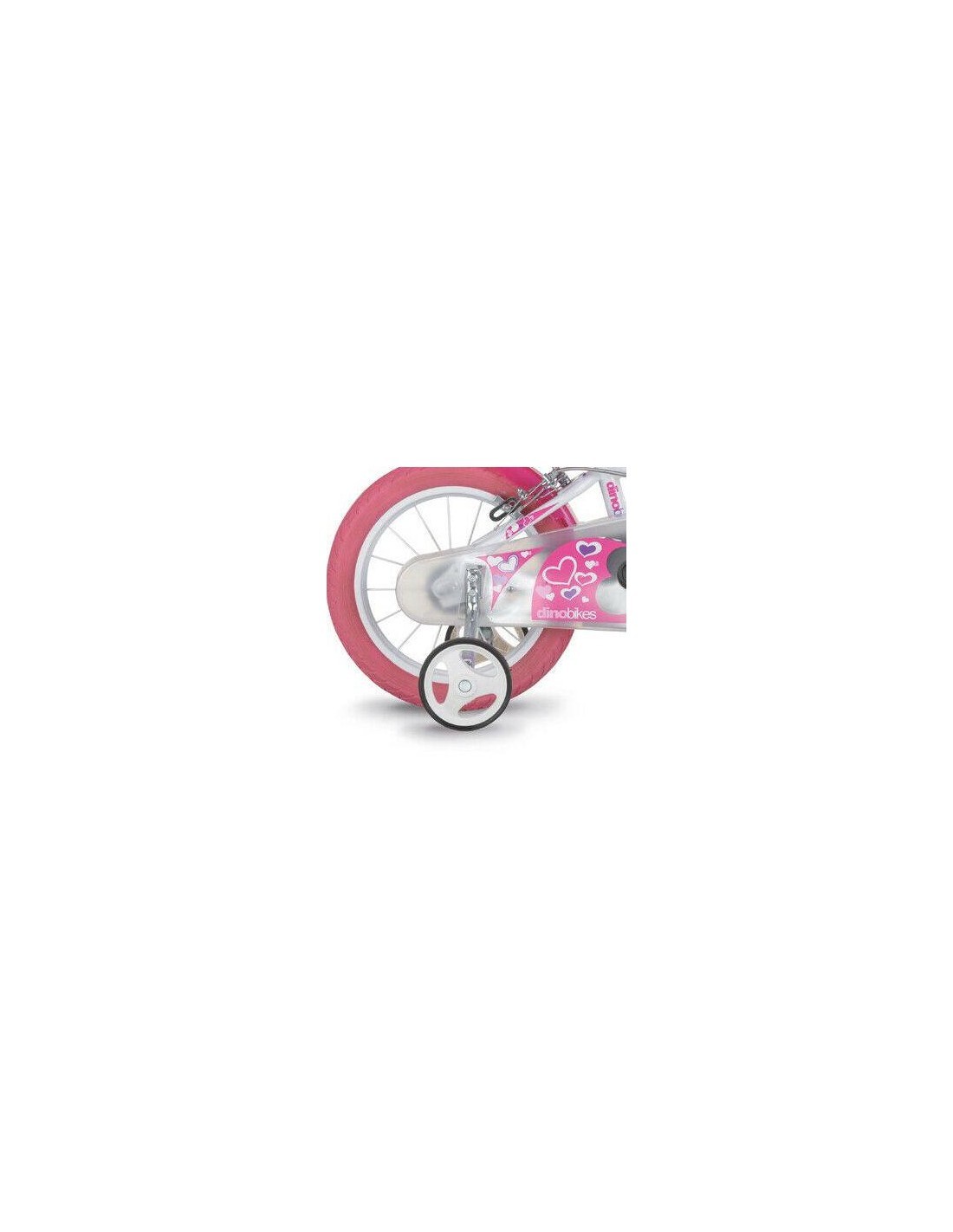 BICI 14 LITTLE HEART BIANCO/ROSA su TreG Ingrosso