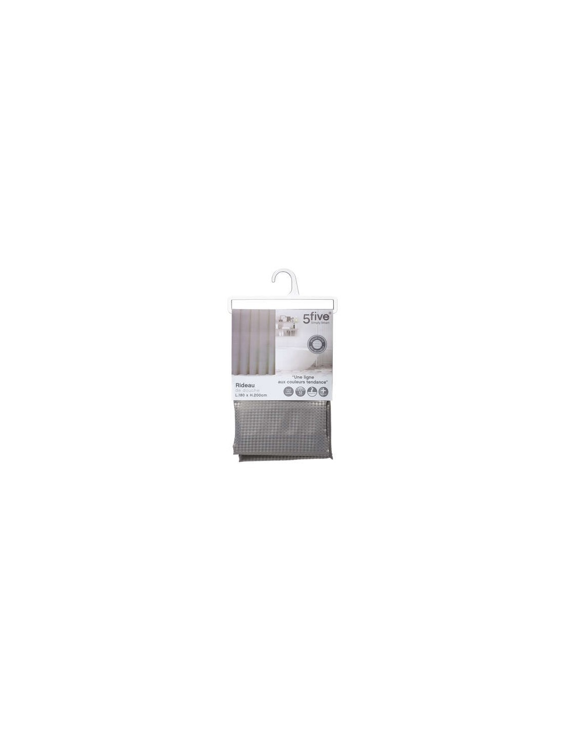 TENDA DOCCIA 138055H 180X200 GRIGIO su TreG Ingrosso