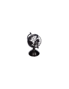 MAPPAMONDO 158028 METALLO NERO 20X18X30CM su TreG Ingrosso