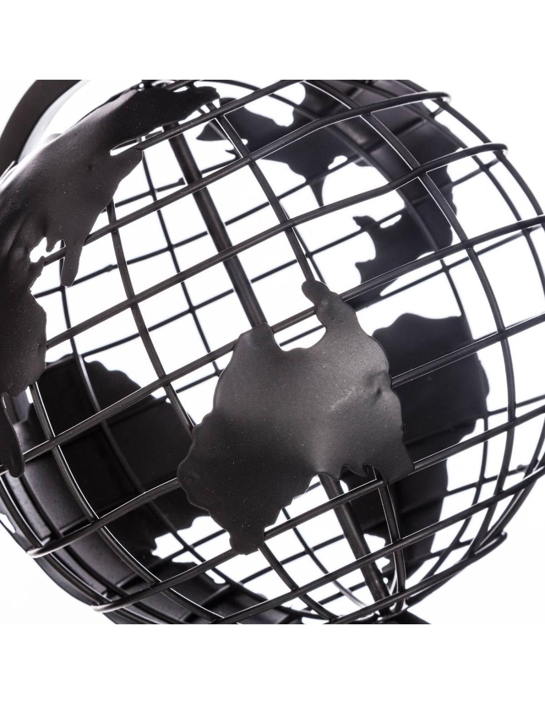 MAPPAMONDO 158028 METALLO NERO 20X18X30CM su TreG Ingrosso