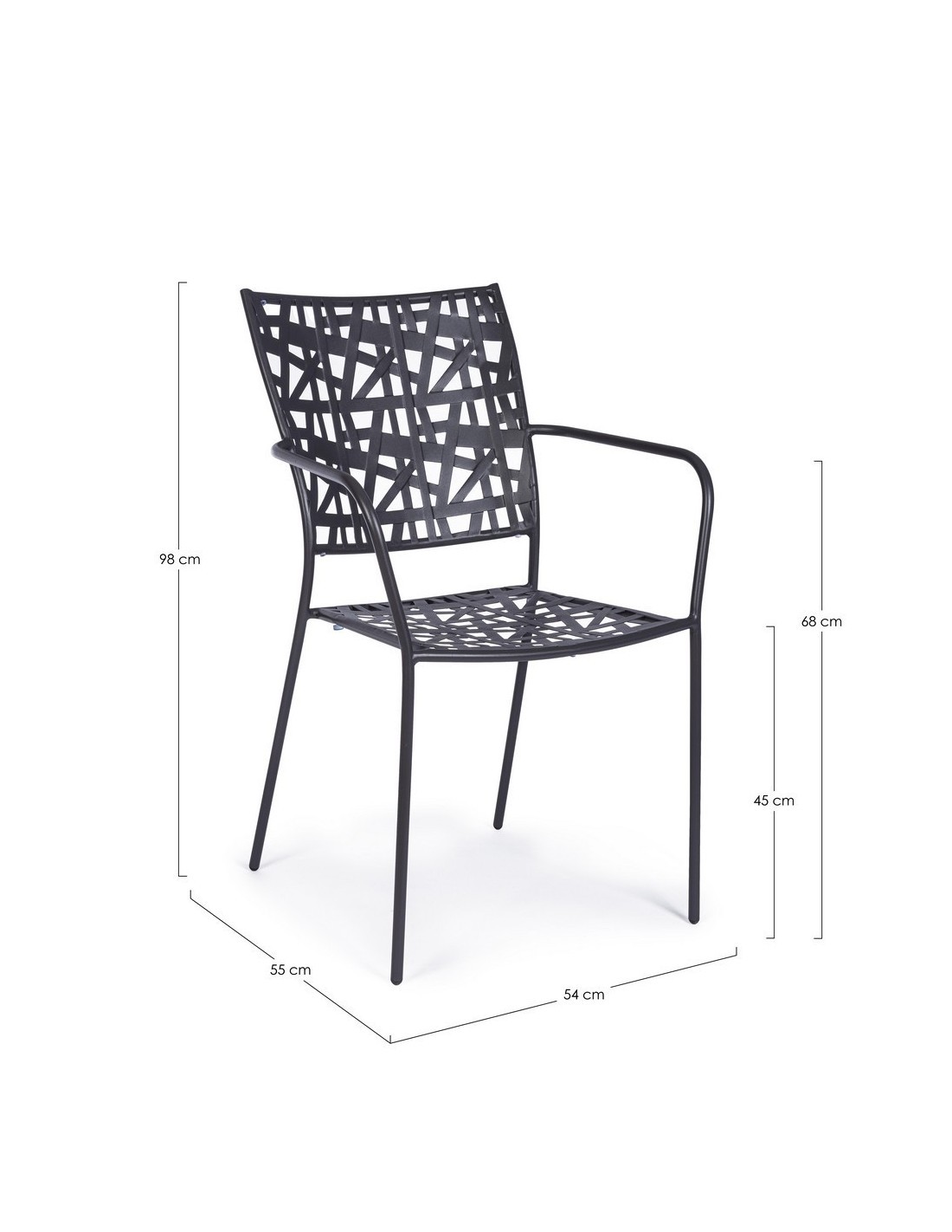 SEDIA KELSIE ANTRACITE su TreG Ingrosso