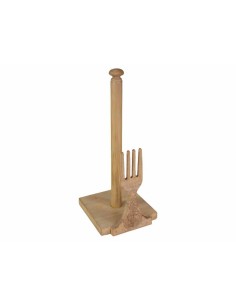 PORTAROTOLO EA6686 LEGNO 34CM C/FORCHETTA su TreG Ingrosso