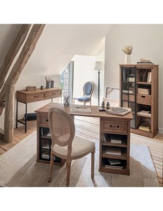 VETRINA 179079 DANIK 80X40X150CM LEGNO/VETRO su TreG Ingrosso