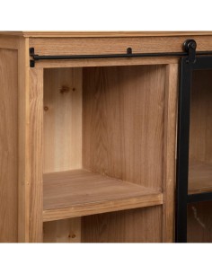 VETRINA 179079 DANIK 80X40X150CM LEGNO/VETRO su TreG Ingrosso