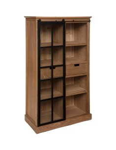 VETRINA 179079 DANIK 80X40X150CM LEGNO/VETRO su TreG Ingrosso