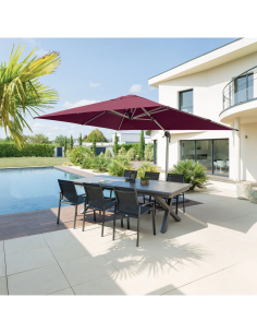 OMBRELLONE EQUADOR 3 X 4 BORDEAUX su TreG Ingrosso