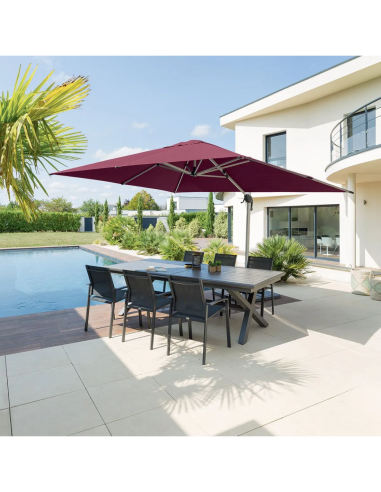 OMBRELLONE EQUADOR 3 X 4 BORDEAUX su TreG Ingrosso