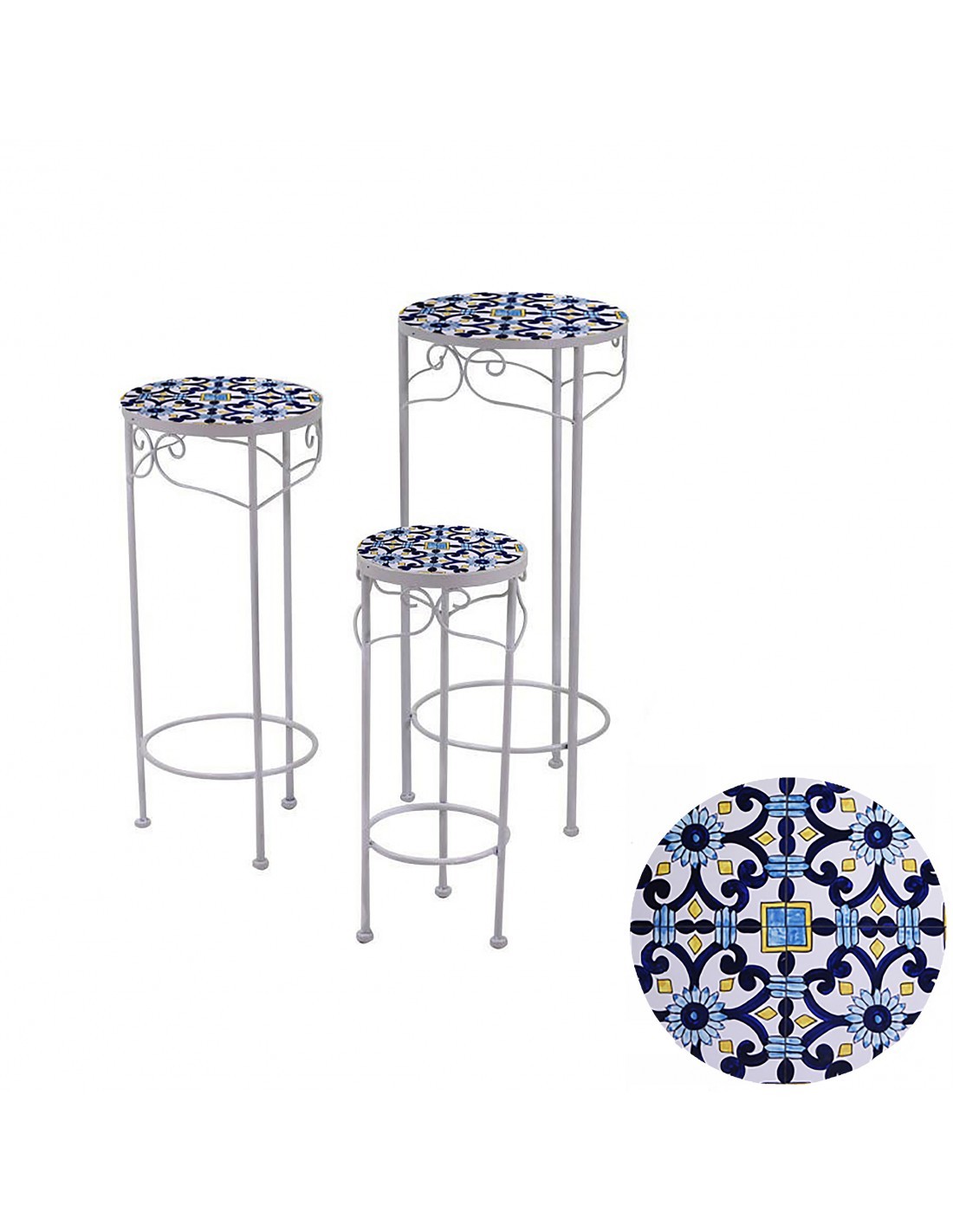 COLONNINA 645845 3 MIS SORRENTO 30X68CM METALLO su TreG Ingrosso