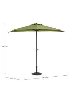 OMBRELLONE KALIFE 2.7 VERDE OLIVA su TreG Ingrosso