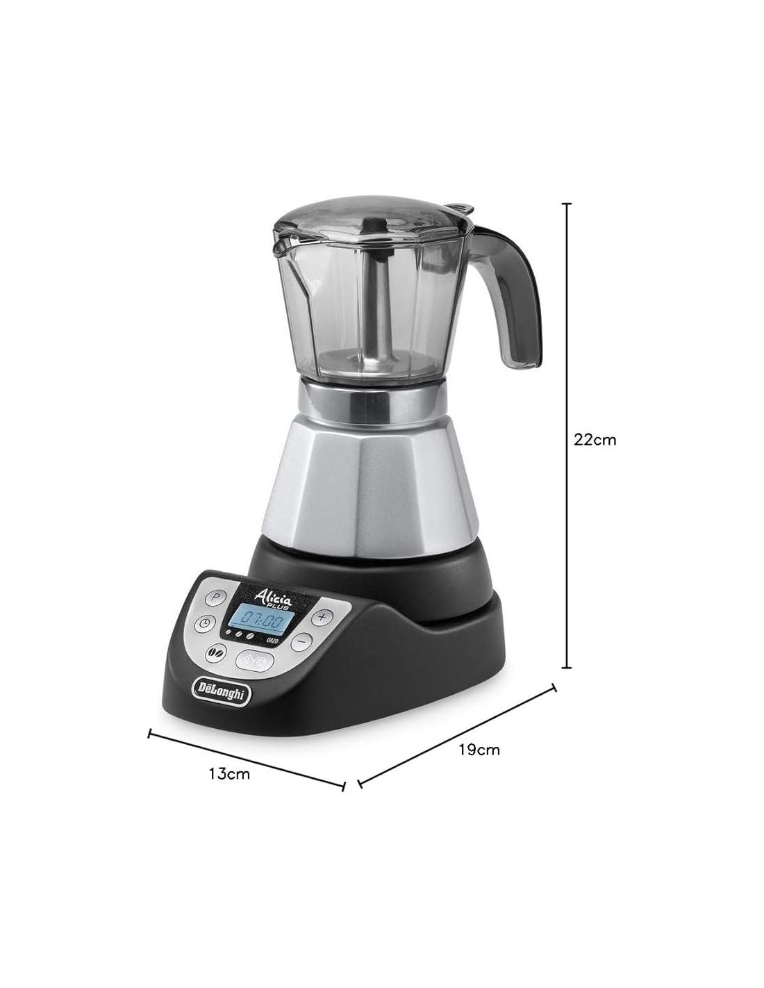 ALICIA MOKA ELETTRICA 2/4 TZ 550W EMKP42 DE LONGHI su TreG Ingrosso