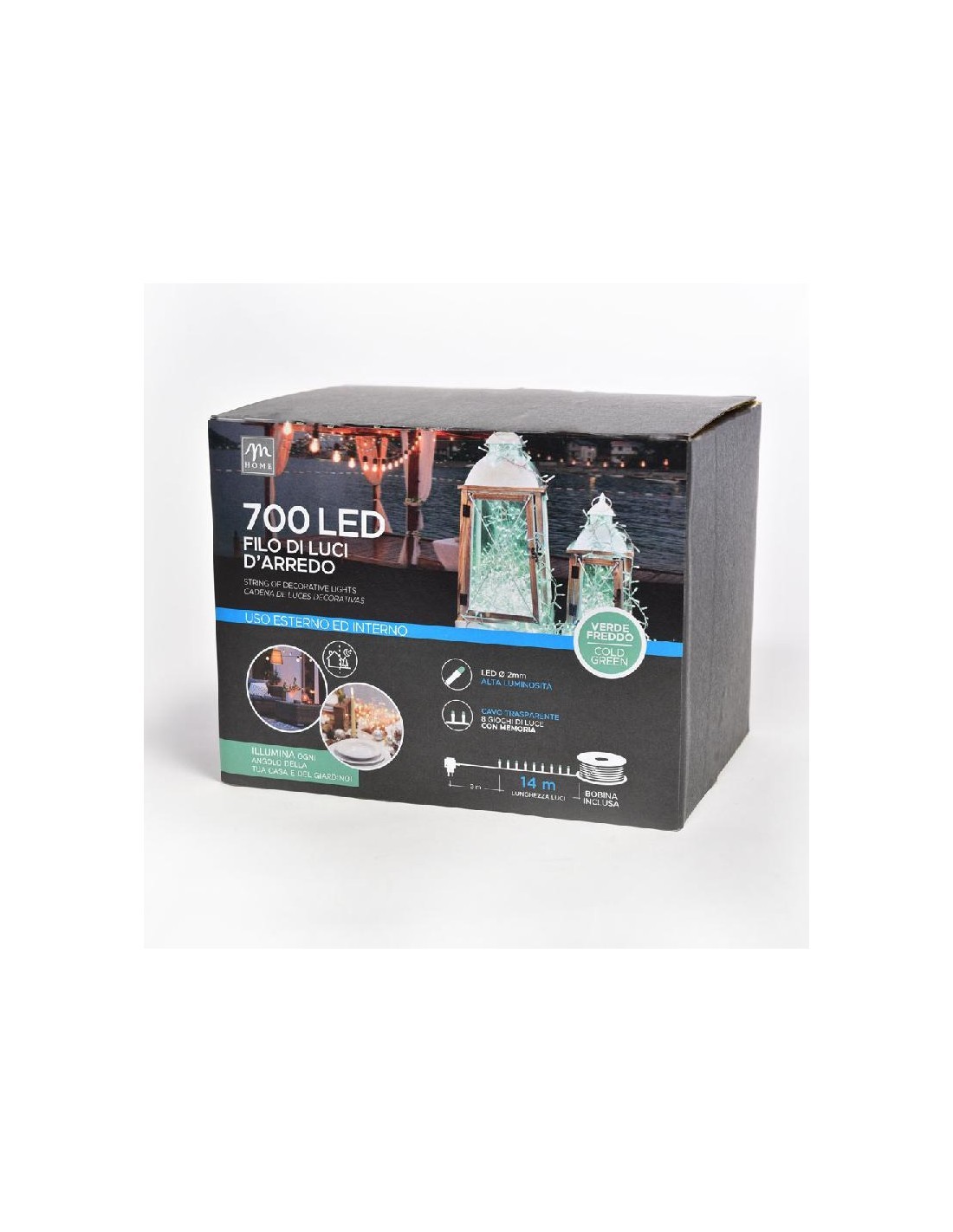 S/LUM 19070 700LED VERDE FREDDO su TreG Ingrosso