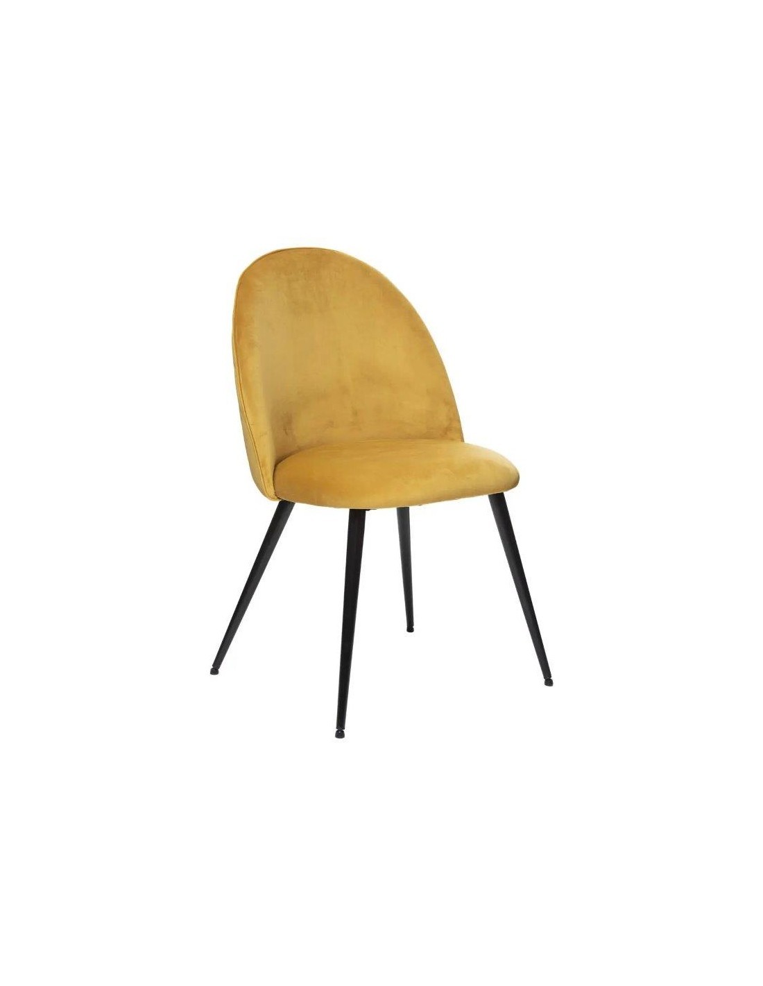 SEDIA 184908C SLANO VELLUTO OCRA su TreG Ingrosso