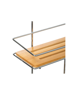 MENSOLA 174614 2 PIANI BAMBOO/METALLO su TreG Ingrosso