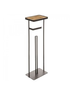 PORTAROTOLO 174679B NERO 60CM METALLO su TreG Ingrosso