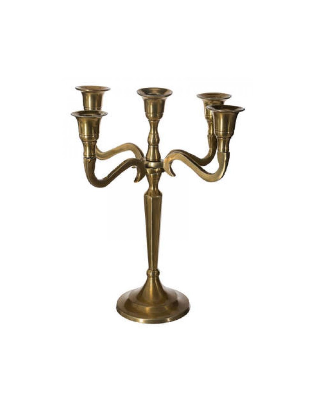 CANDELABRO 103425A 5P ORO 27CM su TreG Ingrosso