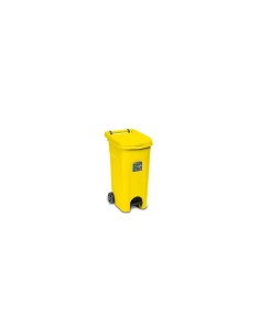 BIDONE 25605 GIALLO 80LT C/PEDALE URBAN ECO SYSTEM su TreG Ingrosso