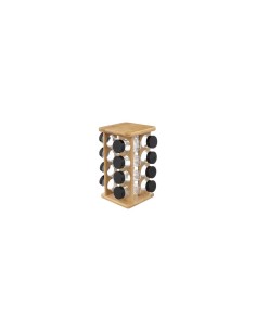PORTASPEZIE BAMBOO 124572 CON 16 BARATTOLI su TreG Ingrosso