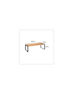 MENSOLA 167793 LEGNO CON GAMBE NERO su TreG Ingrosso