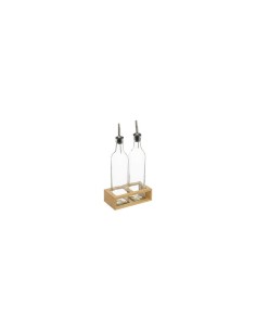SET 2 BOTTIGLIE 181823 OLIO/ACETO CON VASSOIO su TreG Ingrosso
