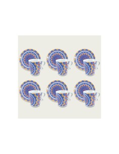 CONF 6 TAZZE KYOTO 56982 CON PIATTO BLU su TreG Ingrosso