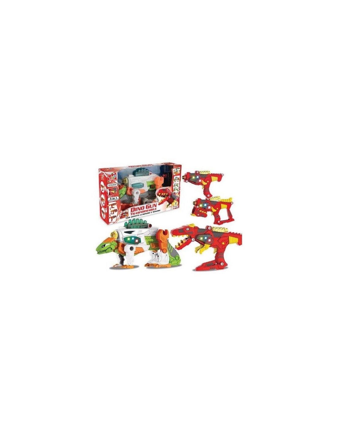 TEO'S 66864 PISTOLA DINO 3IN1 LUCI SUONI su TreG Ingrosso