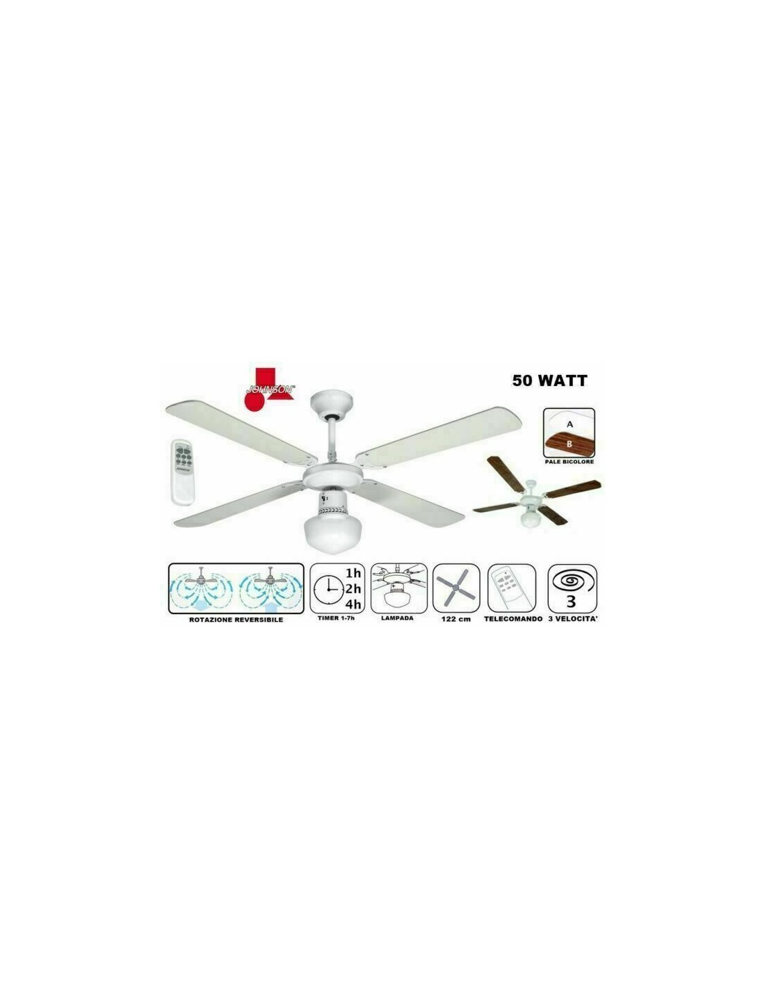 VENTILATORE A SOFFITTO STELLA su TreG Ingrosso