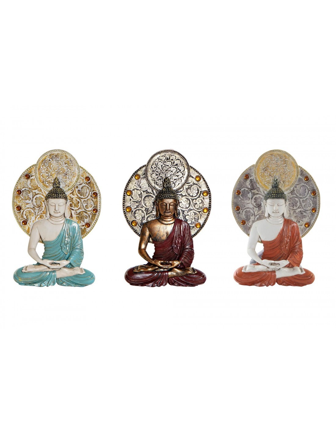 DEC PARETE DP190367 BUDDHA RESINA 20X30CM ASSORTITO su TreG Ingrosso