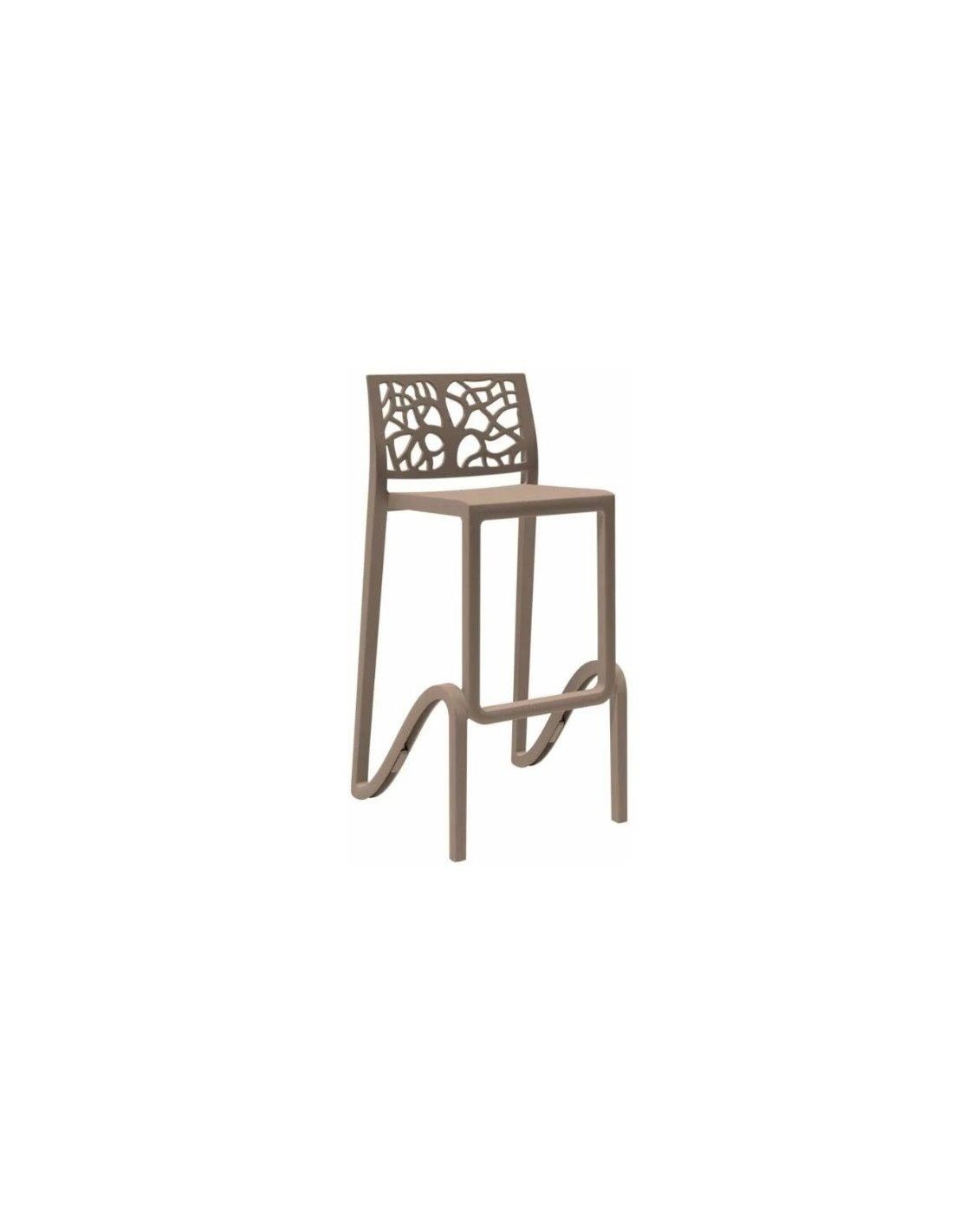 SGABELLO ZEFIRO TORTORA 75CM su TreG Ingrosso