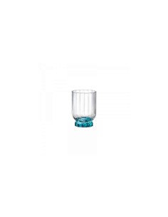 FLORIAN CONFEZIONE 6 BICCHIERI ROCKS LUCENT BLUE 30CL BORMIOLI ROCC...