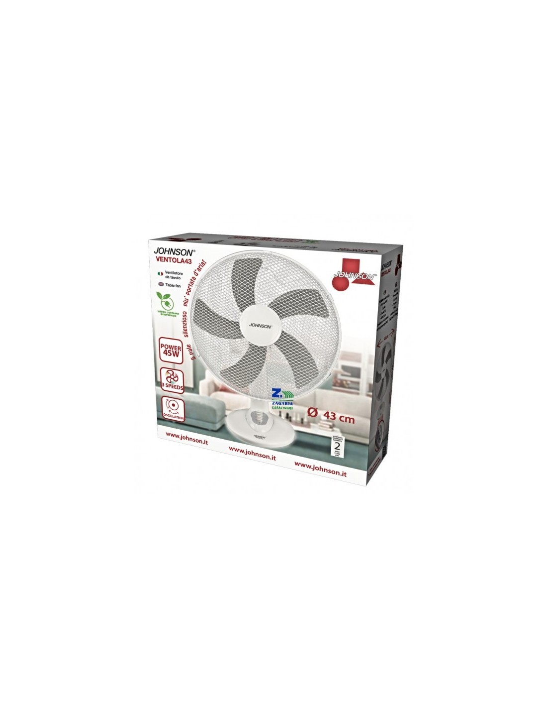 VENTILATORE DA TAVOLO VENTOLA43 su TreG Ingrosso