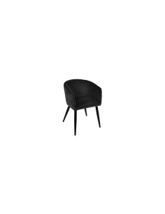 POLTRONA 157153F MARLO VELLUTO NERO su TreG Ingrosso