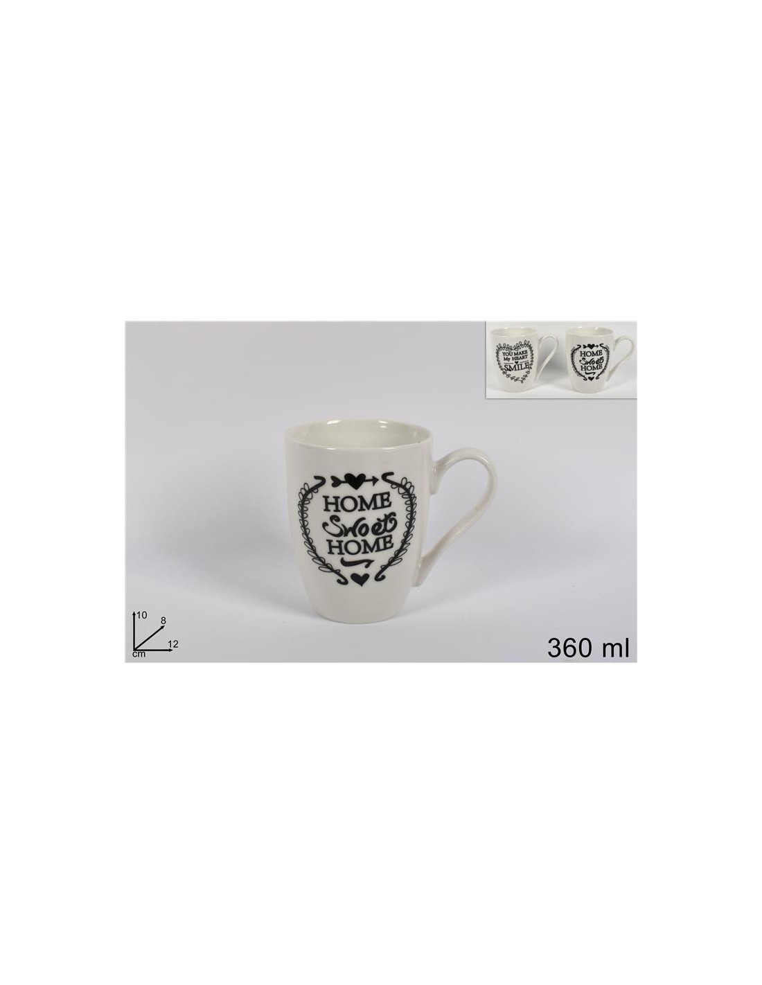 TAZZA MUG 51341 360ML HOME ASSORTITO su TreG Ingrosso