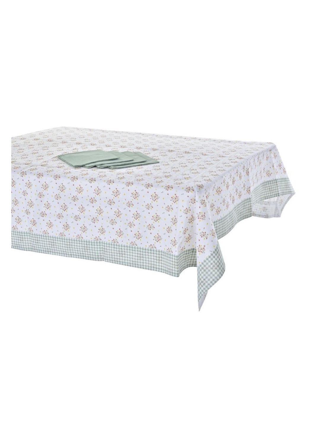 TOVAGLIA PC193040 COTONE 150X250 CON 8 TOVAGLIOLI VERDE su TreG Ing...