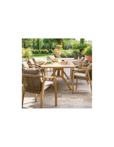 TAVOLO 171145 PAPUASIA 220X100X75CM LEGNO su TreG Ingrosso