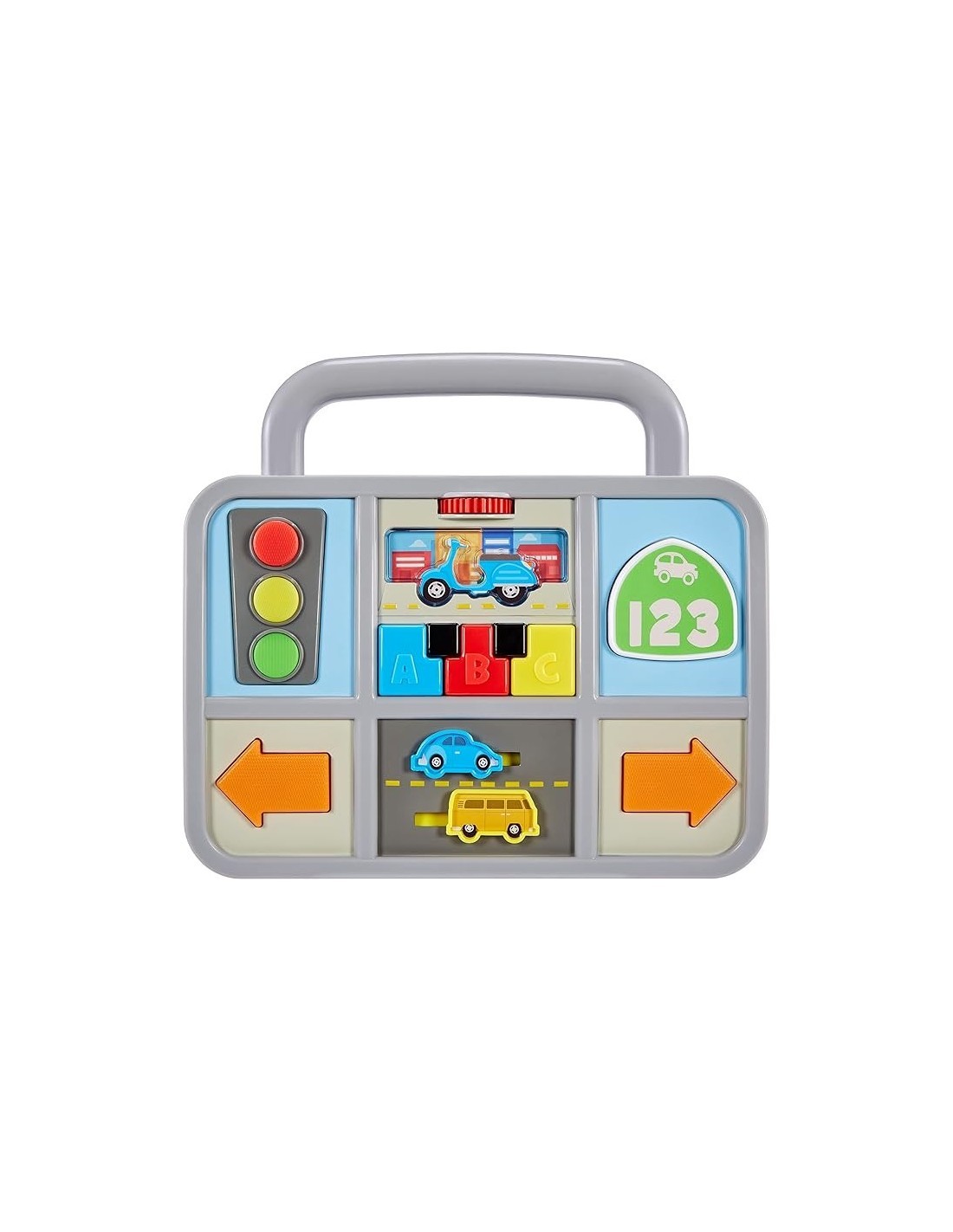 Little Tikes Learn & Play Girello, Effetti Sonori, Pannello Attività Staccabile, Tema Guida, Batterie Incluse, Età: 9-36 Mesi