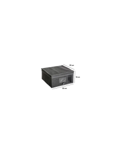 PORTAOGGETTI 138894C 30X30X15CM GRIGIO su TreG Ingrosso