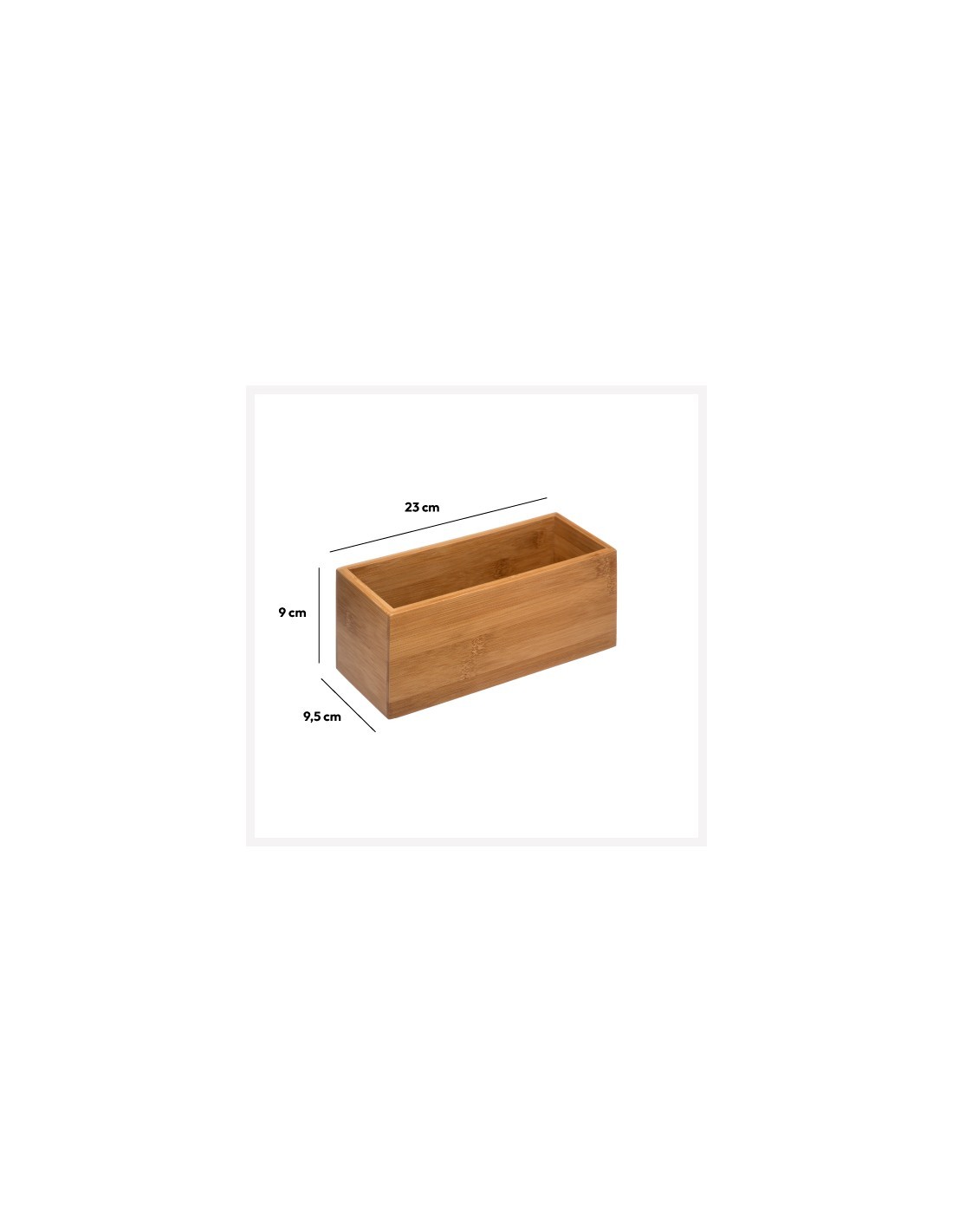 PORTAUTENSILI 150731 BAMBOO 23X9X9CM su TreG Ingrosso