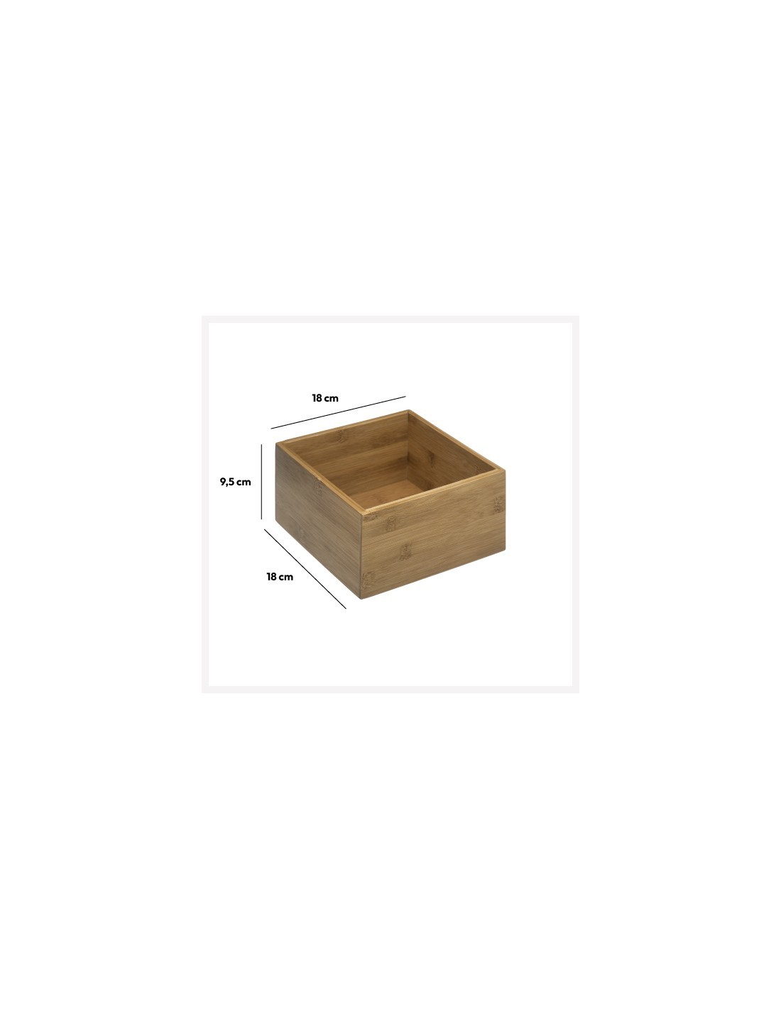 PORTAUTENSILI 150733 BAMBOO 18X18X9CM su TreG Ingrosso