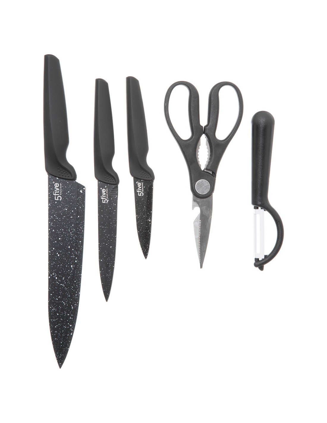 SET UTENSILI CUCINA 5 PEZZI CON TAGLIERE 179737 su TreG Ingrosso