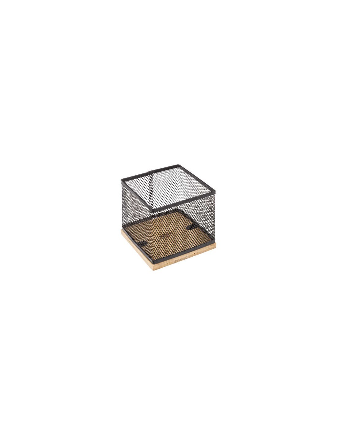 PORTAPENNE 181244 METALLO/BAMBOO 10X10X10CM su TreG Ingrosso