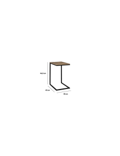 TAVOLINO 181281 METALLO/LEGNO 45X35X66CM su TreG Ingrosso