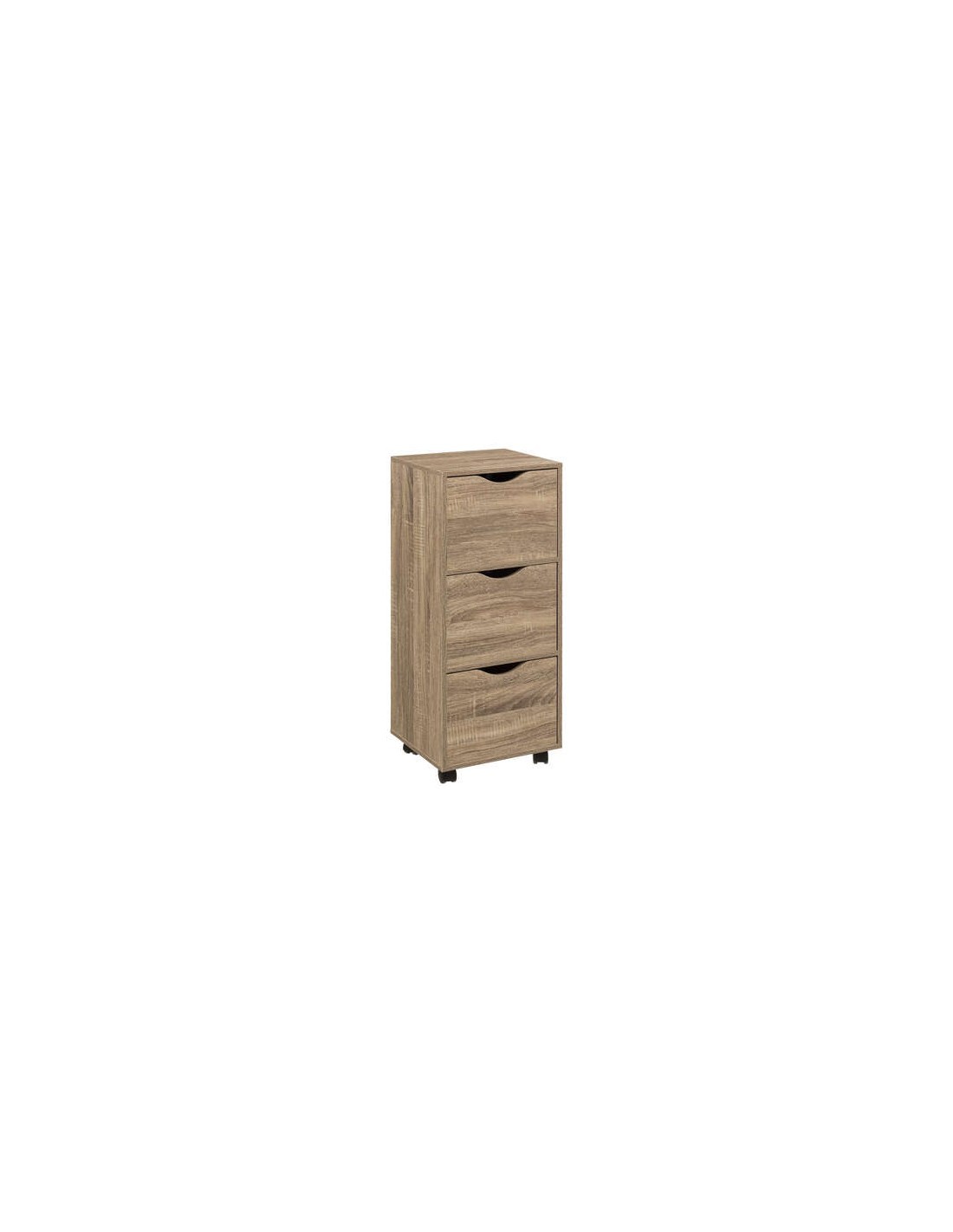 CASSETTIERA 181284 3 CASSETTI MDF 33X29X80CM NATURALE su TreG Ingrosso