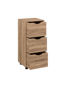 CASSETTIERA 181284 3 CASSETTI MDF 33X29X80CM NATURALE su TreG Ingrosso