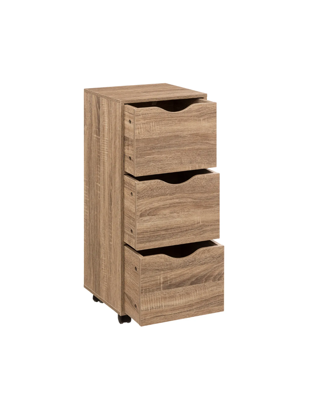 CASSETTIERA 181284 3 CASSETTI MDF 33X29X80CM NATURALE su TreG Ingrosso