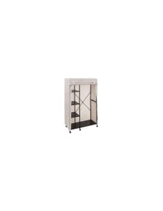 GUARDAROBA 181297 COTONE/METALLO 90X40X165CM BEIGE su TreG Ingrosso