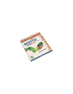 Giotto di Natura – Scatola 24 Pastelli Colorati in Legno Naturale