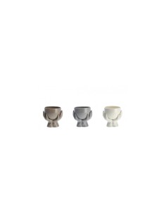 VASO 78062 HAND CERAMICA 20X17X20CM COLORI ASSORTITI su TreG Ingrosso